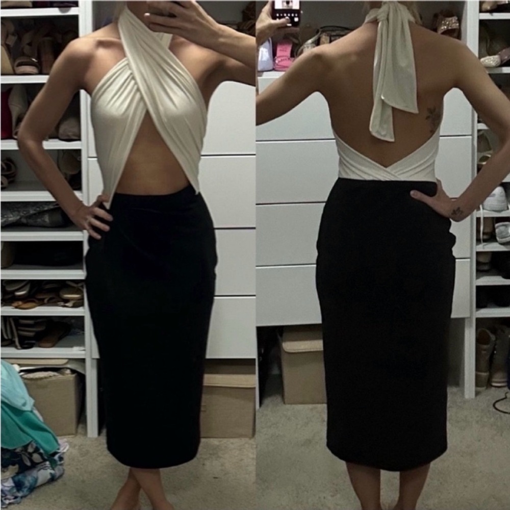 NWT Multi-Way Midi Dress